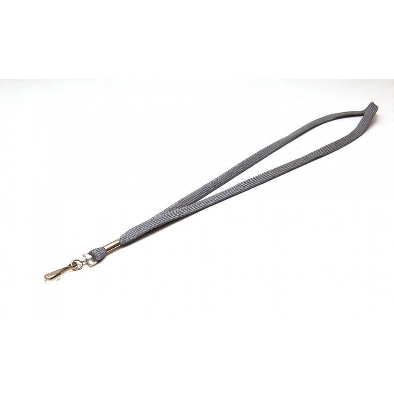 Lot De 20 Cordons Porte-Badge Avec Mousqueton - Lanyard Polyester 2x46 Cm - Pour Événements, Bureau, École (Noir)