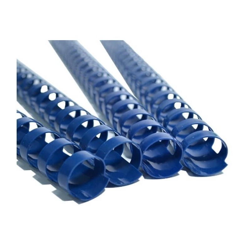 6 mm, bleu Spirales plastiques pour reliure A4, rond