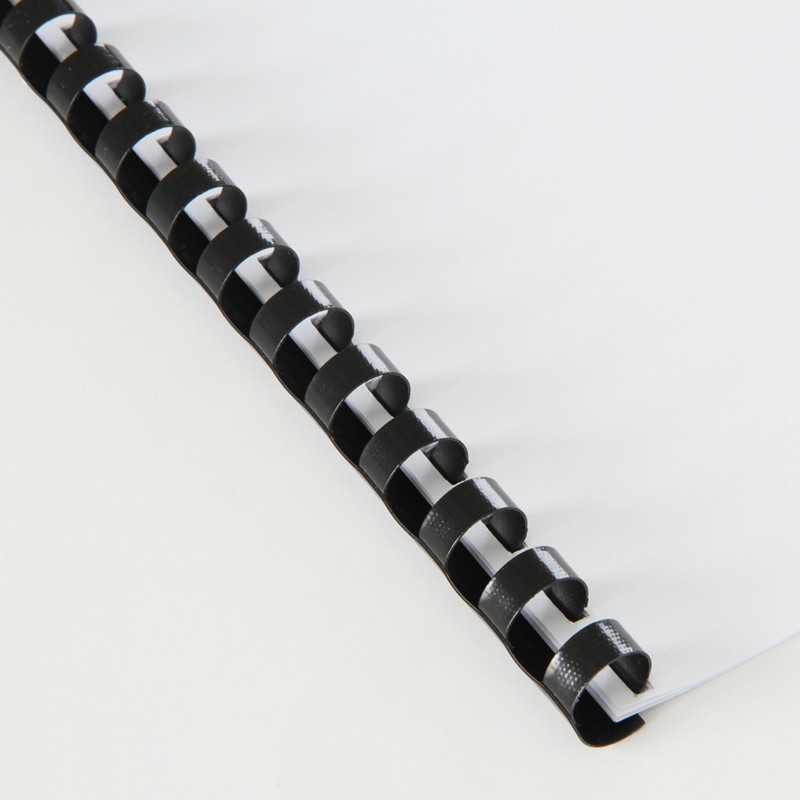 Spirales Métalliques Pour Reliure 18 Mm - Pas 5:1 - Noir - Boîte De 25 Unités (max 140 Feuilles)